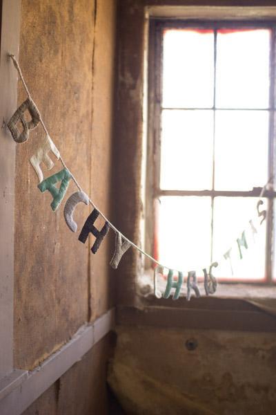 Kalalou Felt Beachy Christmas Garland