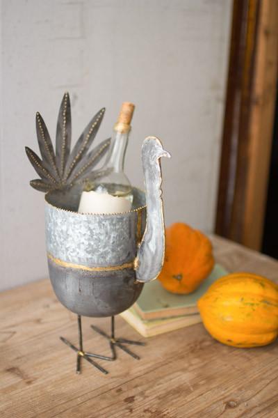 Kalalou Galvanized Turkey Wine Chiller