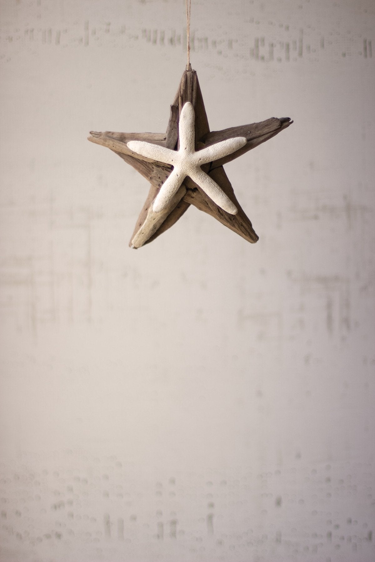 Reclaimed Driftwood Hanging Star Ornament by Kalalou