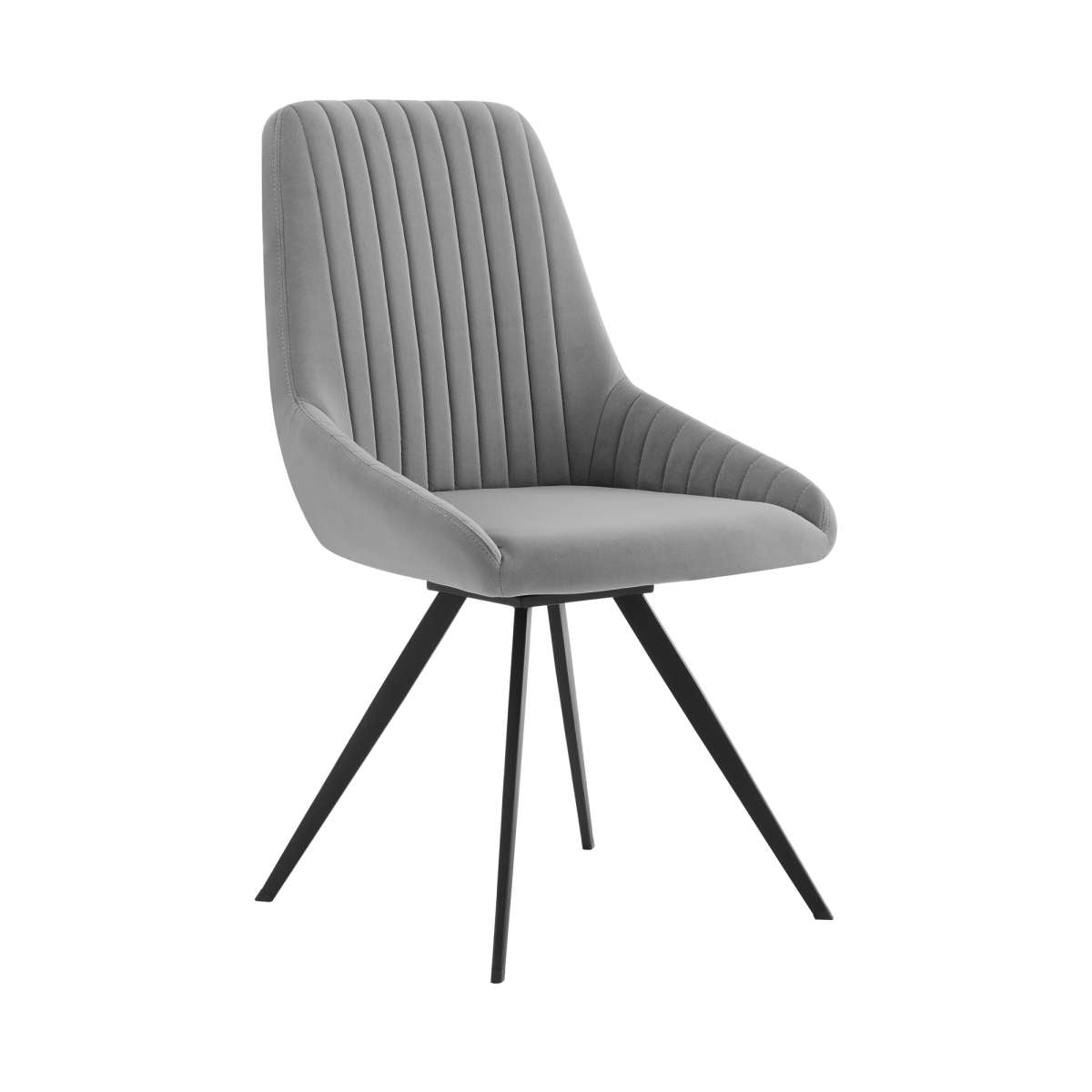 Andes and Alison Gray Fabric 5 Piece Rectangular Dining Set By Armen Living | Dining Sets |  Modishstore  - 3