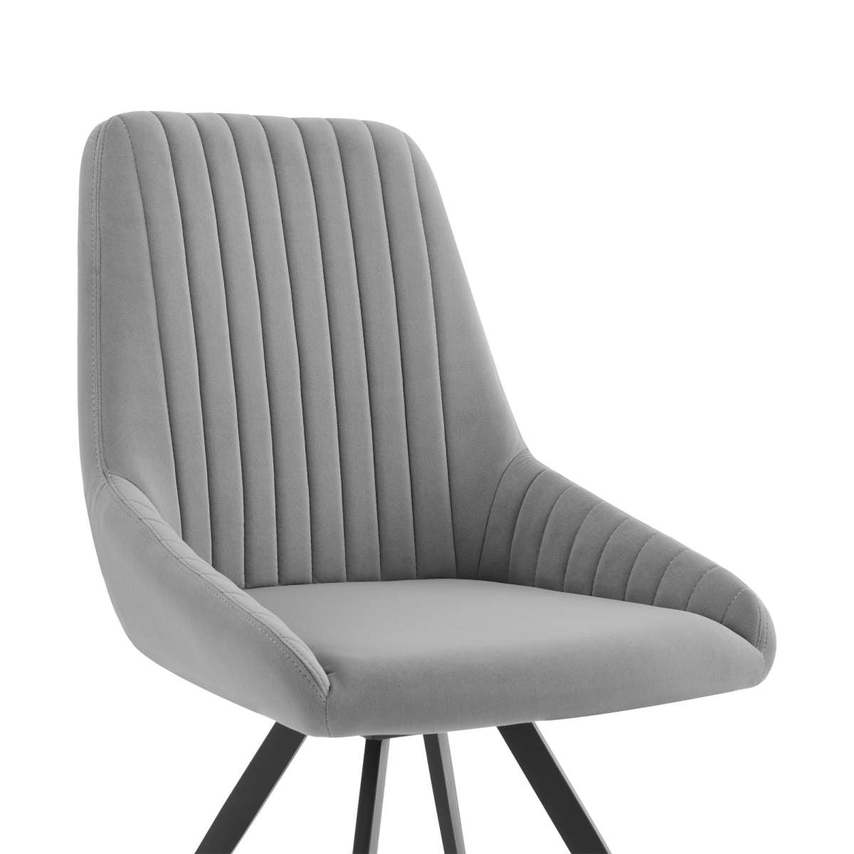 Andes and Alison Gray Fabric 5 Piece Rectangular Dining Set By Armen Living | Dining Sets |  Modishstore  - 7