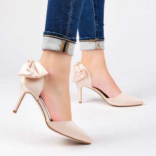 JOURNEE Collection Tanzi D'Orsay Bow Pump  with all size