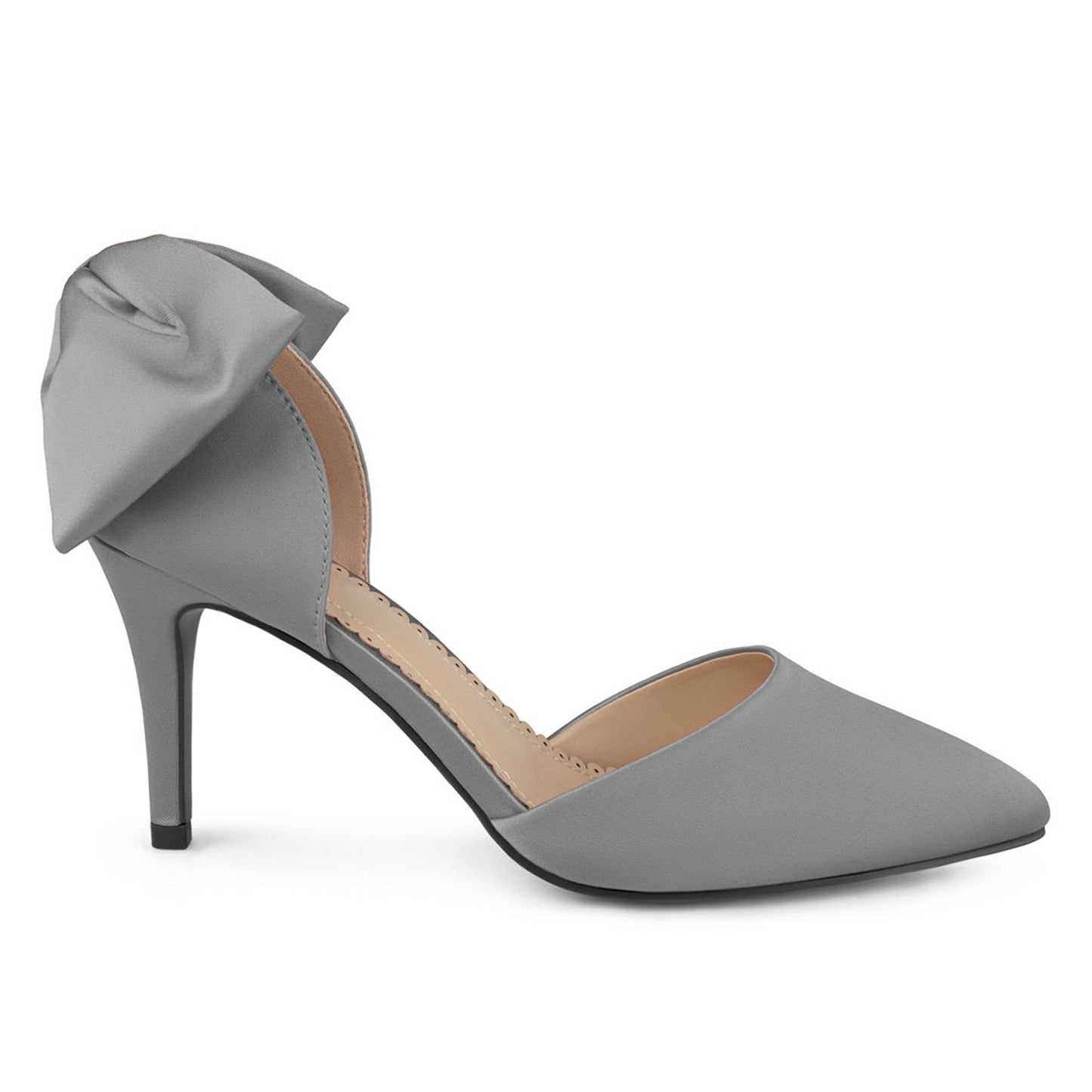 JOURNEE Collection Tanzi D'Orsay Bow Pump  with all size