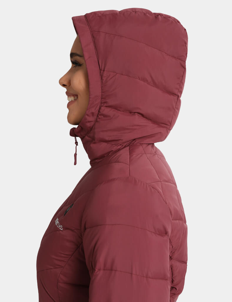 Heated Long Down Jacket 7.4V For Women - New Colors
