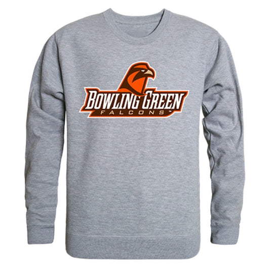 BGSU Bowling Green State University College Crewneck Pullover Sweatshirt Heather Grey