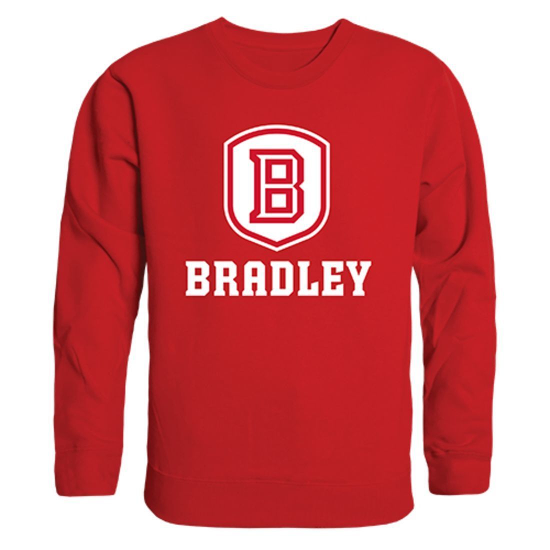 Bradley University College Crewneck Pullover Sweatshirt Red