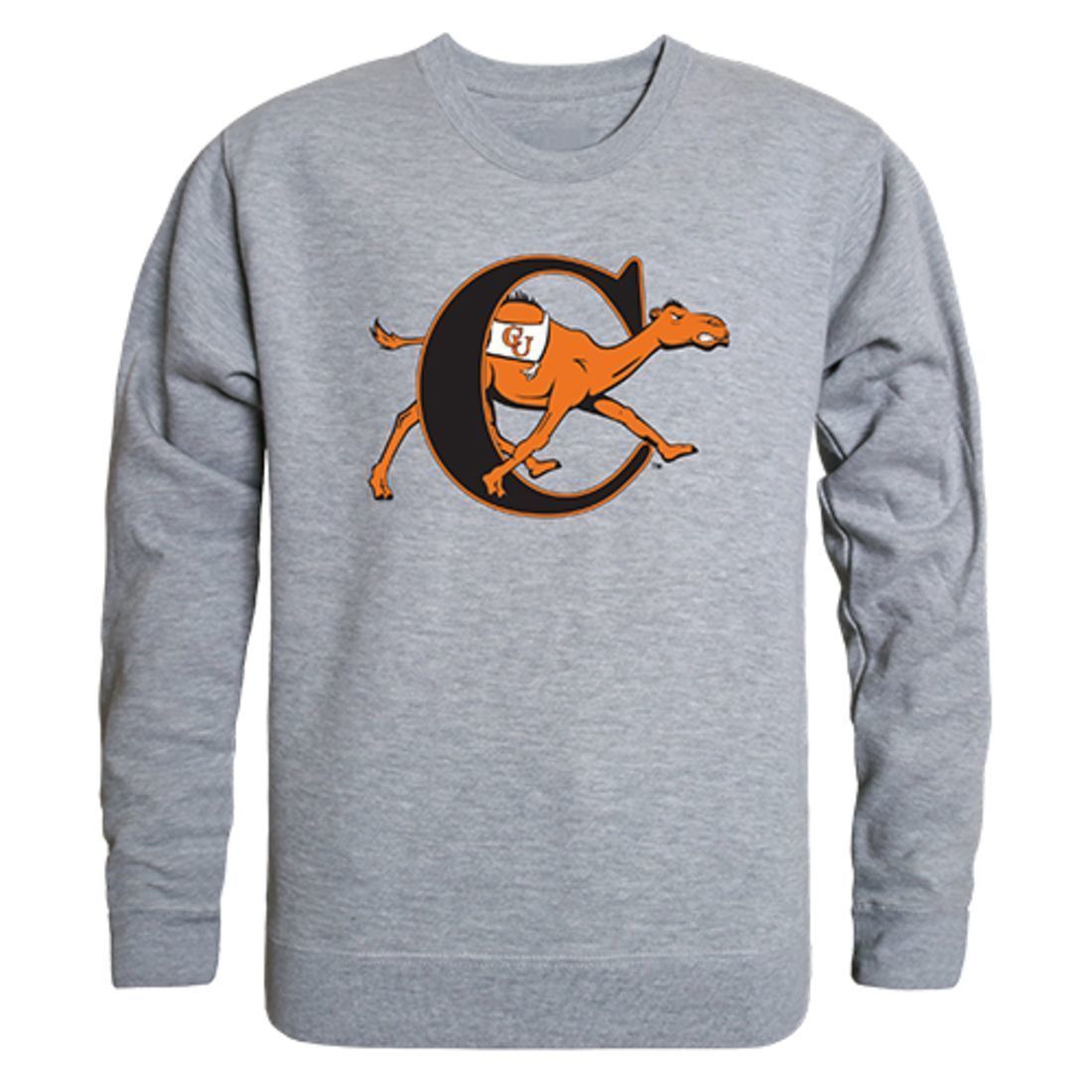 Campbell University College Crewneck Pullover Sweatshirt Heather Grey