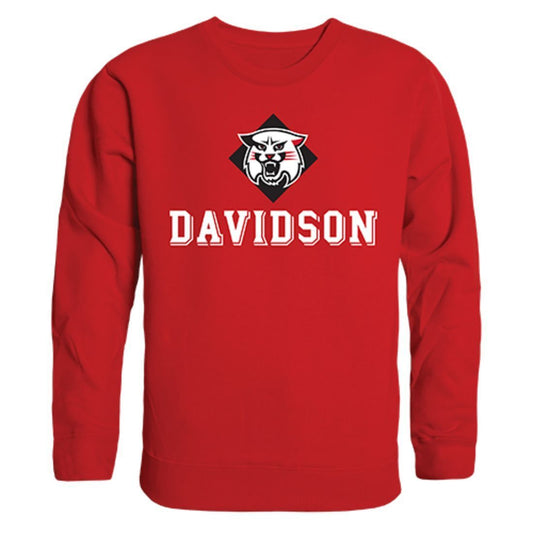 Davidson College College Crewneck Pullover Sweatshirt Red