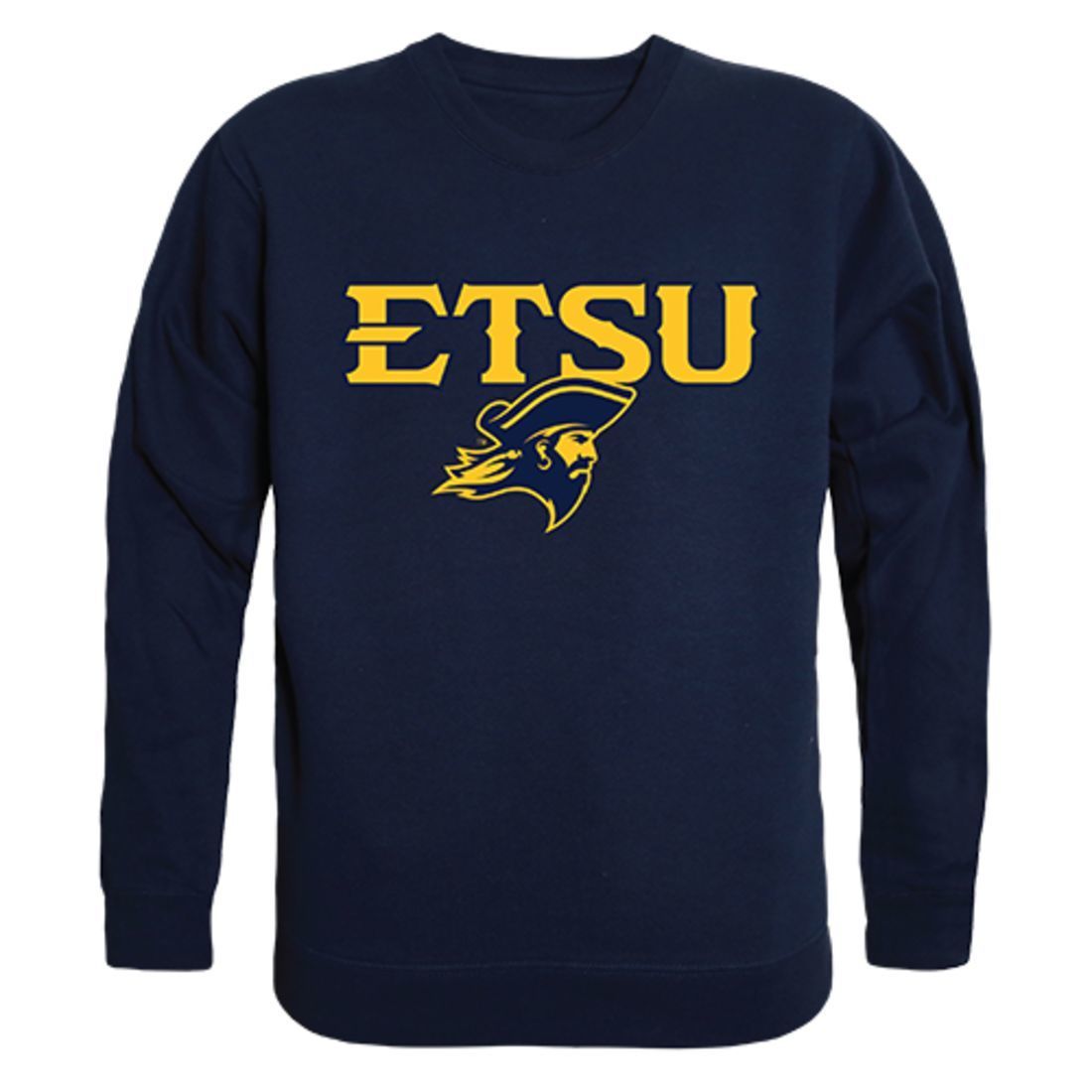 ETSU East Tennessee State University College Crewneck Pullover Sweatshirt Navy