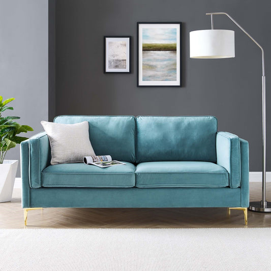 Kaiya Performance Velvet Sofa By Modway | Sofas | Modishstore