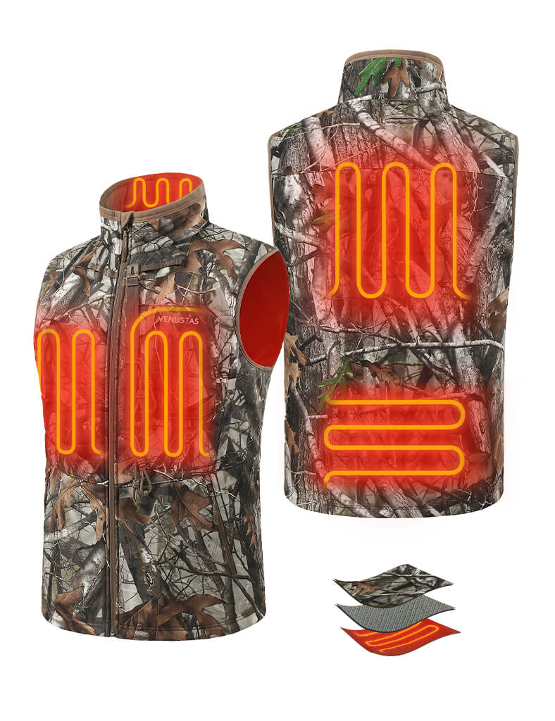 Men's Heated Silent Hunting Vest 7.4V - Next Camo G2™