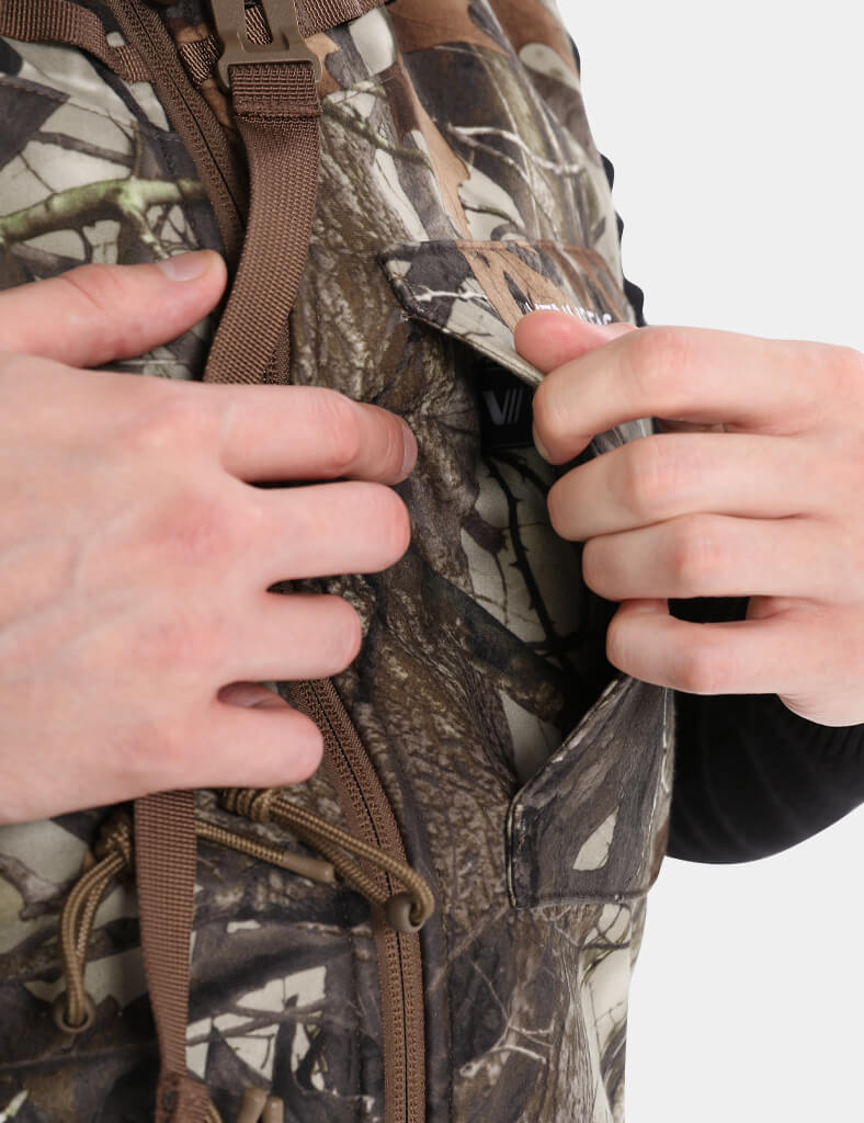 Men's Heated Silent Hunting Vest 7.4V - Next Camo G2™