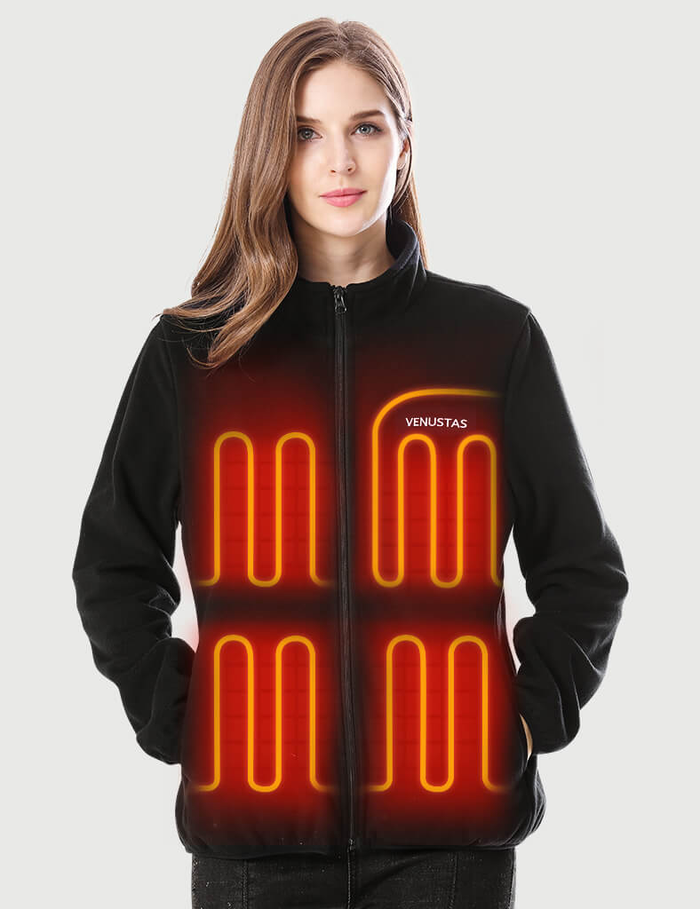 Women’s Heated Fleece Jacket 7.4V (Belly Heating)