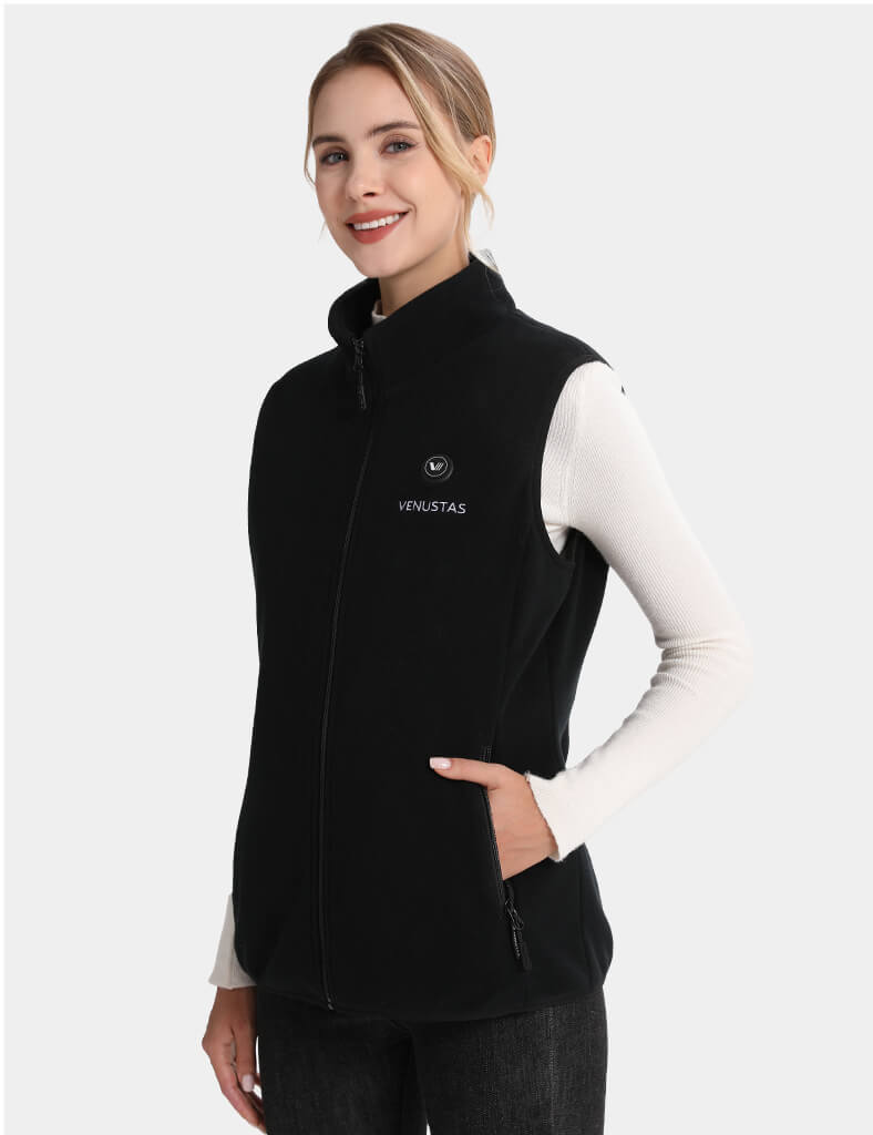 Women’s Heated Fleece Vest (Up to 20 heating hours)