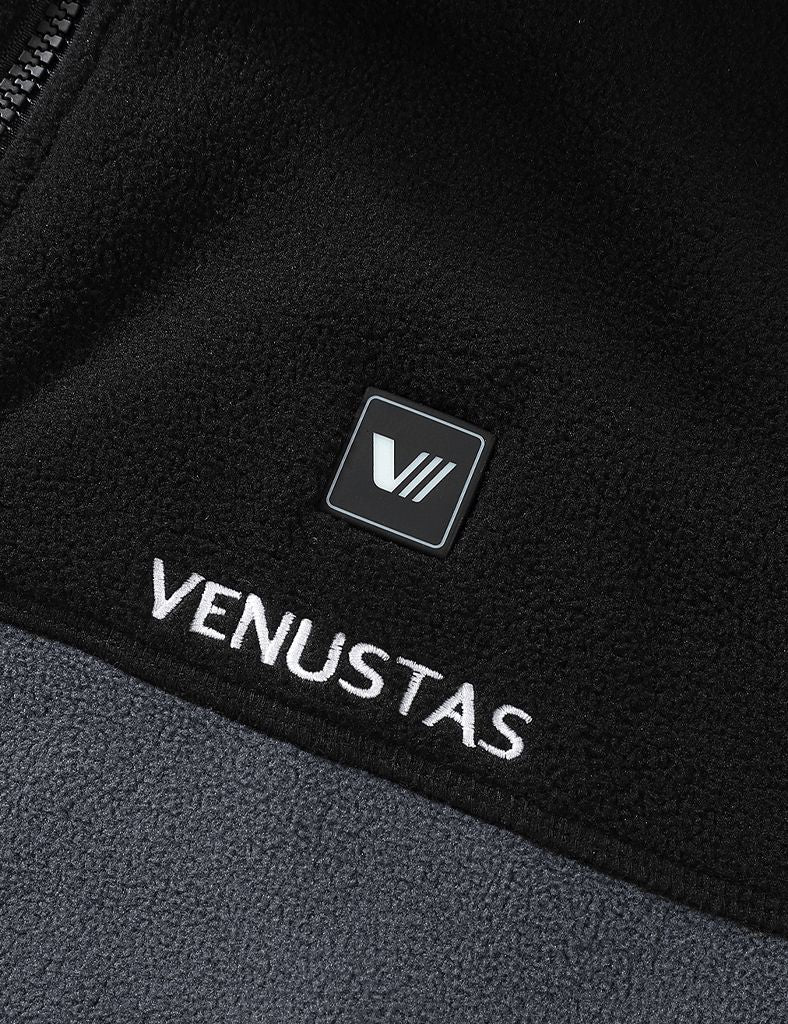 Zipper up Heated Fleece Jacket for Men 7.4V