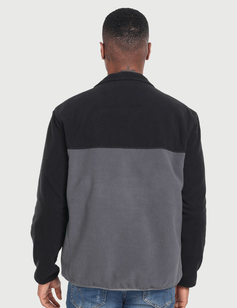 Zipper up Heated Fleece Jacket for Men 7.4V