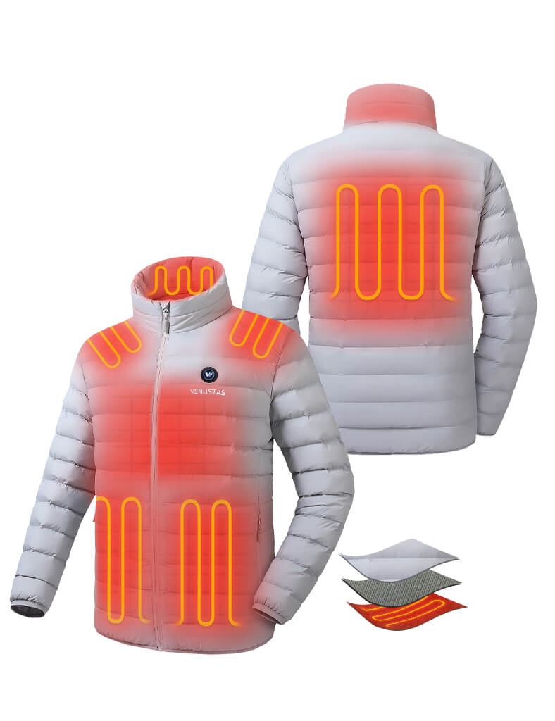 Men's Heated Lightweight Puffer Jacket 7.4V