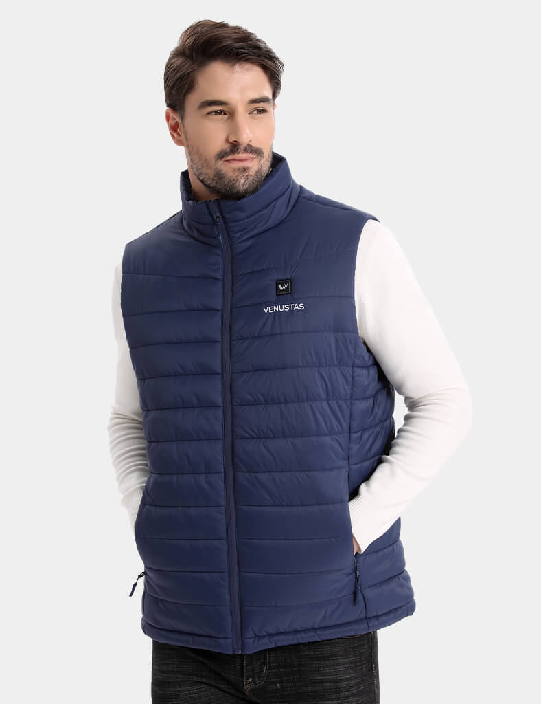 Men's Classic Heated Vest 7.4V - Navy/ Dark Grey/ Grey/ Harbon Blue