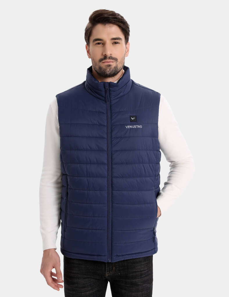 Men's Classic Heated Vest 7.4V - Navy/ Dark Grey/ Grey/ Harbon Blue
