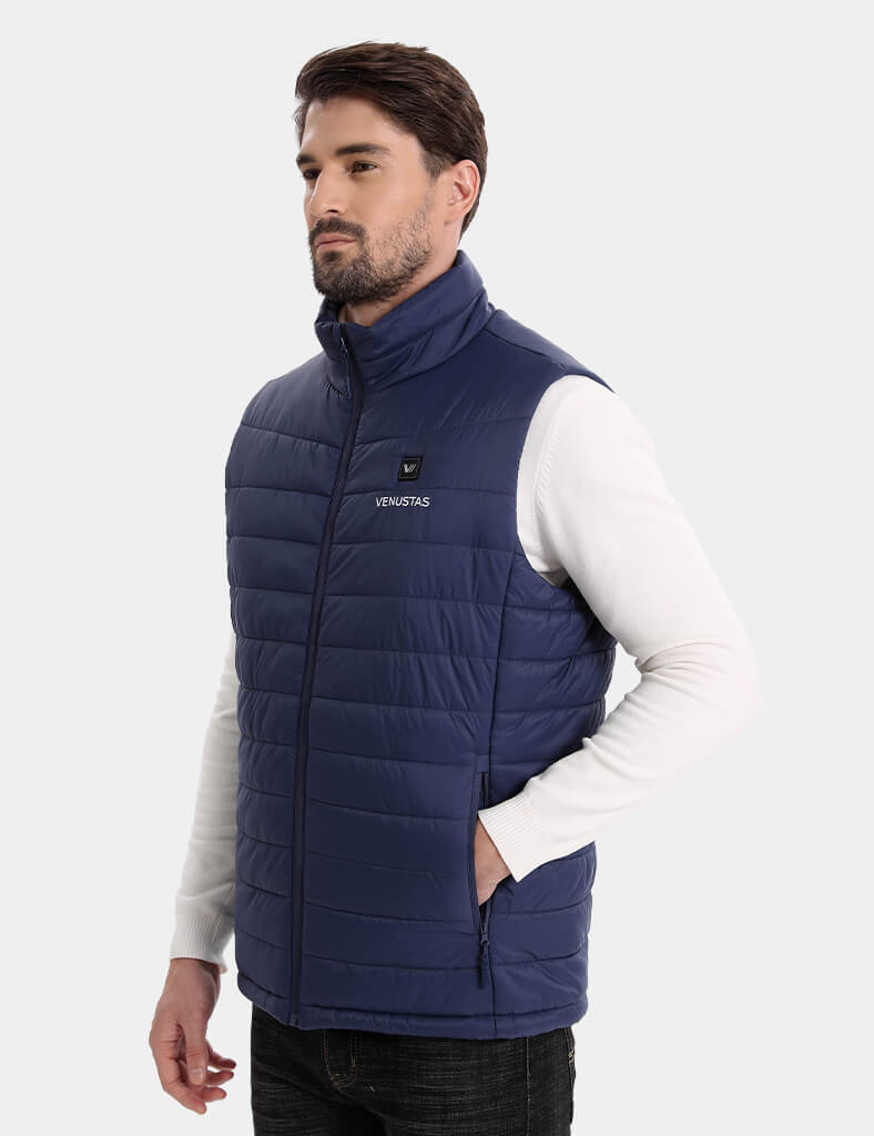 Men's Classic Heated Vest 7.4V - Navy/ Dark Grey/ Grey/ Harbon Blue