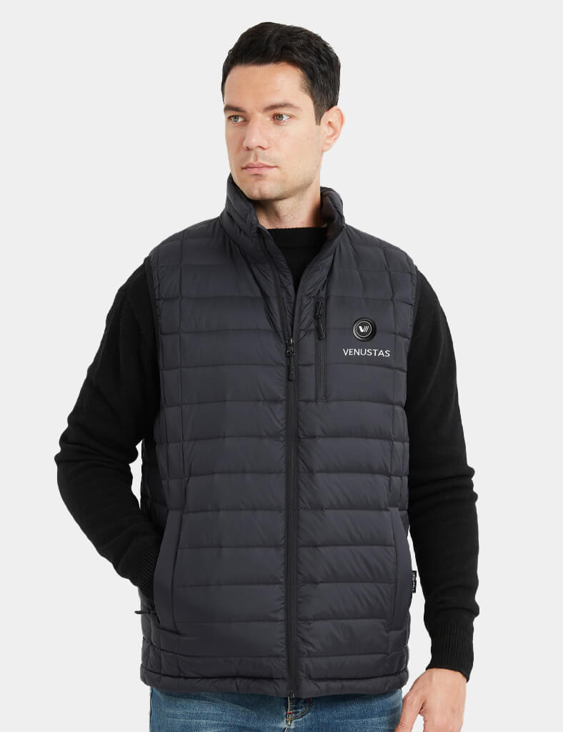 [Final Sale] Men's Heated Vest with Stand Collar 7.4V