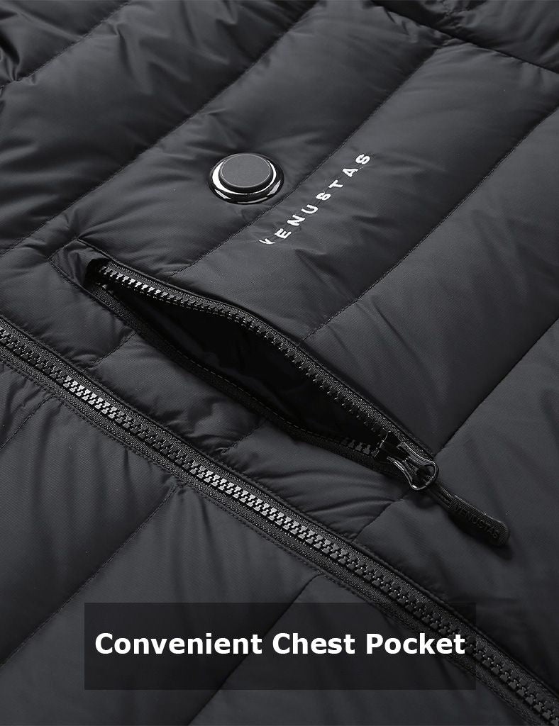 [Final Sale] Men's Heated Down Coat with Heating Pockets, 7.4V [S,M,L,XL,2XL,3XL]