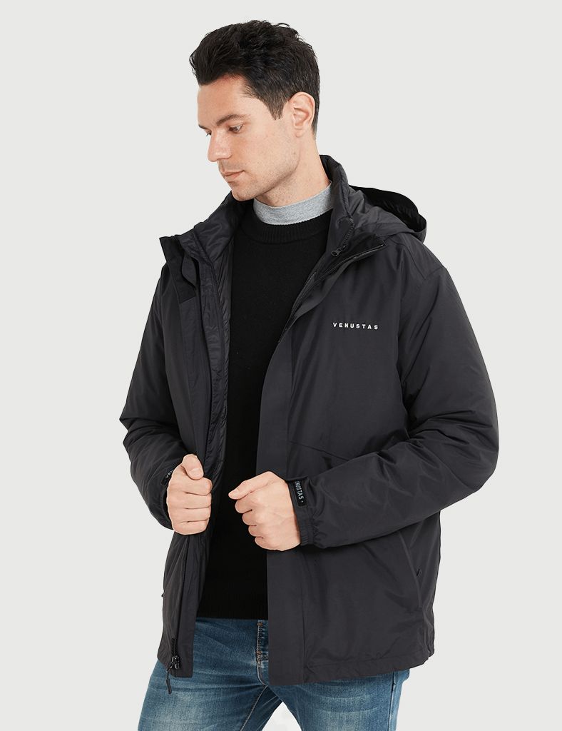 [Final Sale] Men's 3-in-1 Heated Down Jacket 7.4V [S,M,L,XL,3XL]