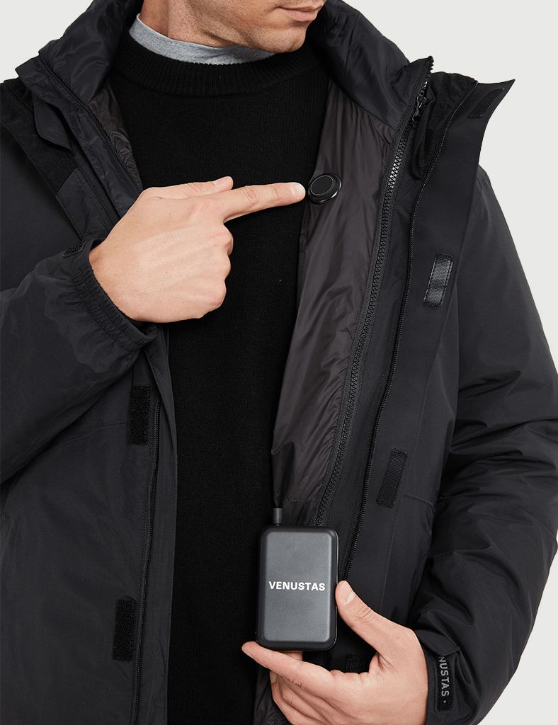 [Final Sale] Men's 3-in-1 Heated Down Jacket 7.4V [S,M,L,XL,3XL]