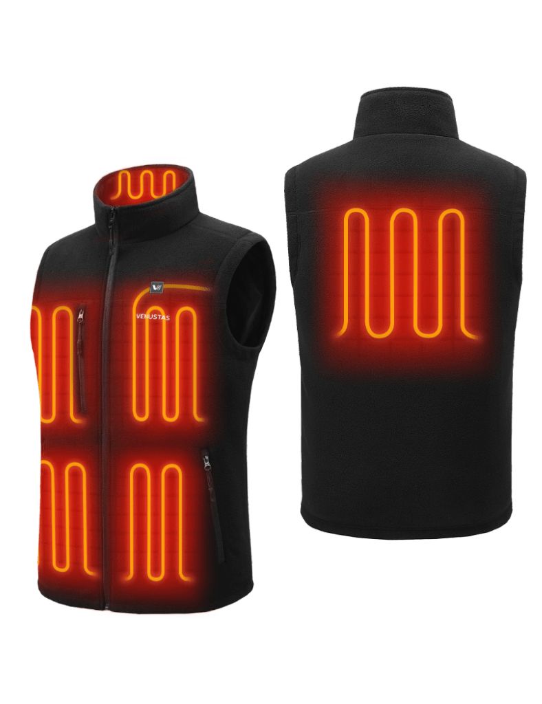 Men’s Heated Recycled Fleece Vest 7.4V