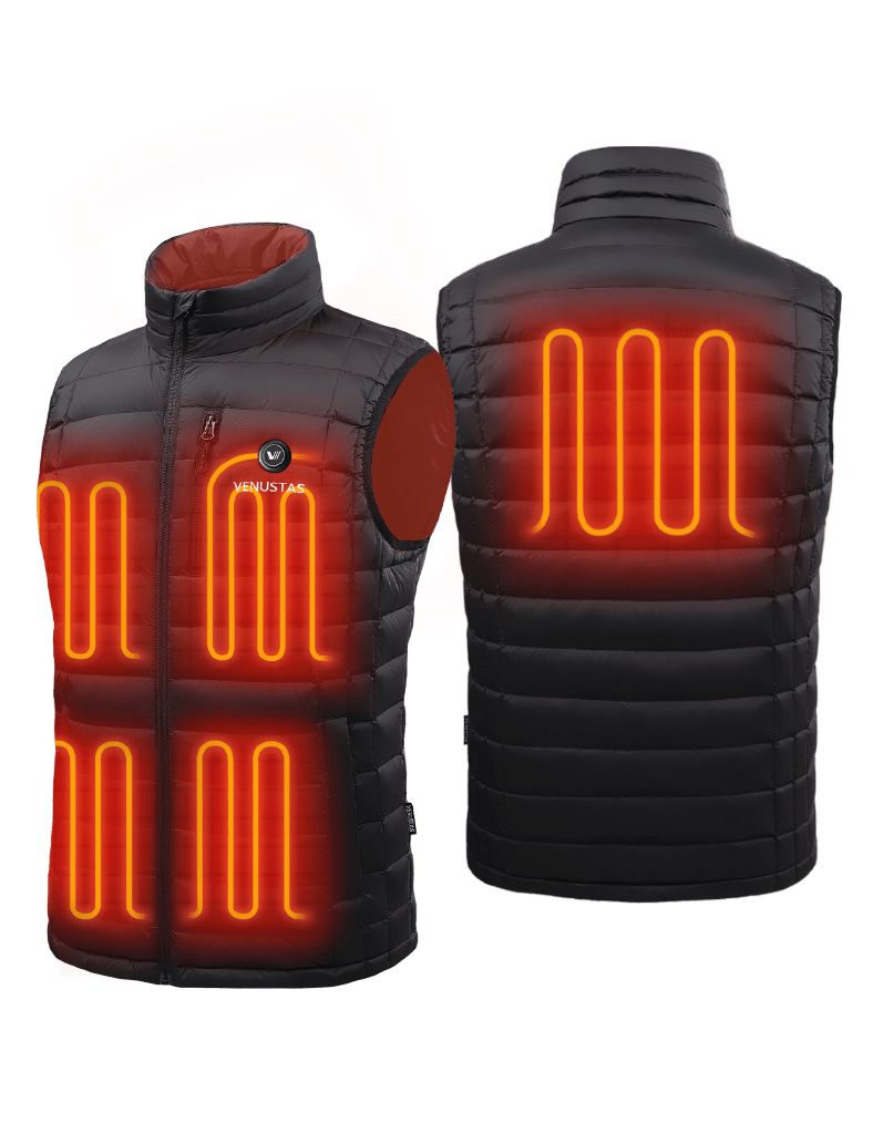 [Final Sale] Men's Heated Vest with Stand Collar 7.4V