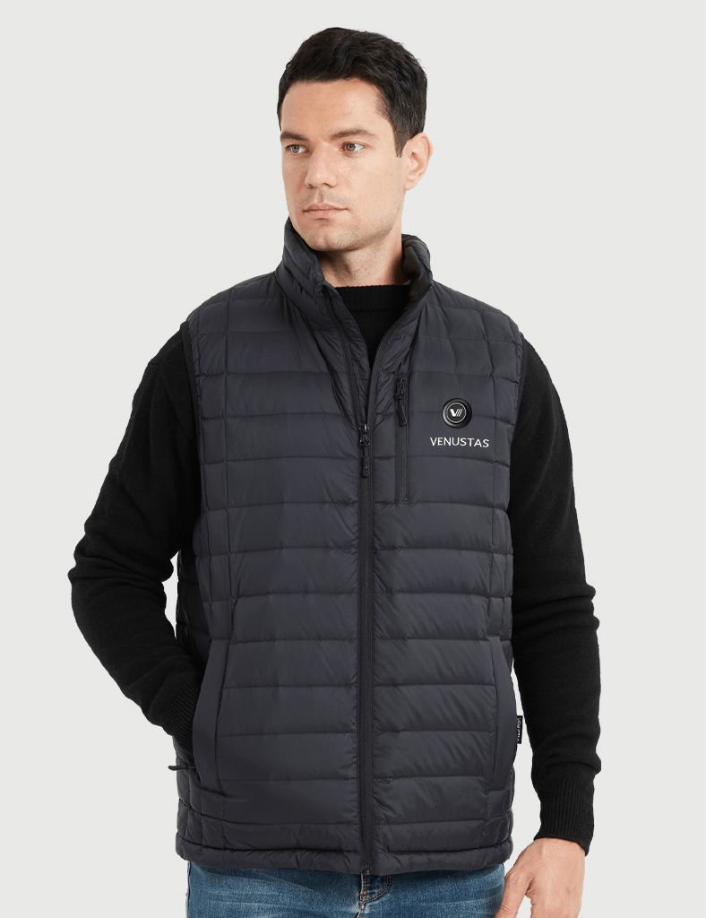 [Open Box] Men’s Heated Vest with Stand Collar 7.4V[L,XL,4XL]