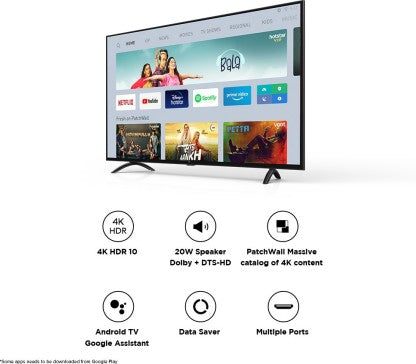 Mi 4X 108 cm (43 inch) Ultra HD (4K) LED Smart Android TV