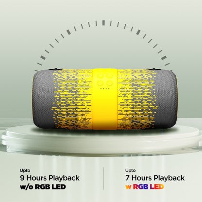 boAt Stone 1200F Sunburn Edition with up to 9 Hours Playback and RGB LEDs 14 W Bluetooth Speaker  (Blue, Stereo Channel)