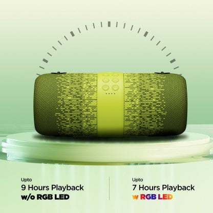 boAt Stone 1200F Sunburn Edition with up to 9 Hours Playback and RGB LEDs 14 W Bluetooth Speaker  (Blue, Stereo Channel)