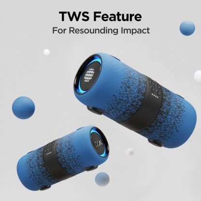 boAt Stone 1200F Sunburn Edition with up to 9 Hours Playback and RGB LEDs 14 W Bluetooth Speaker  (Blue, Stereo Channel)