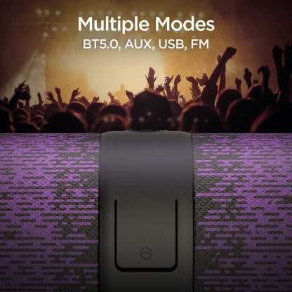 boAt Stone 1200F Sunburn Edition with up to 9 Hours Playback and RGB LEDs 14 W Bluetooth Speaker  (Blue, Stereo Channel)