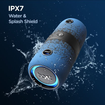 boAt Stone 1200F Sunburn Edition with up to 9 Hours Playback and RGB LEDs 14 W Bluetooth Speaker  (Blue, Stereo Channel)