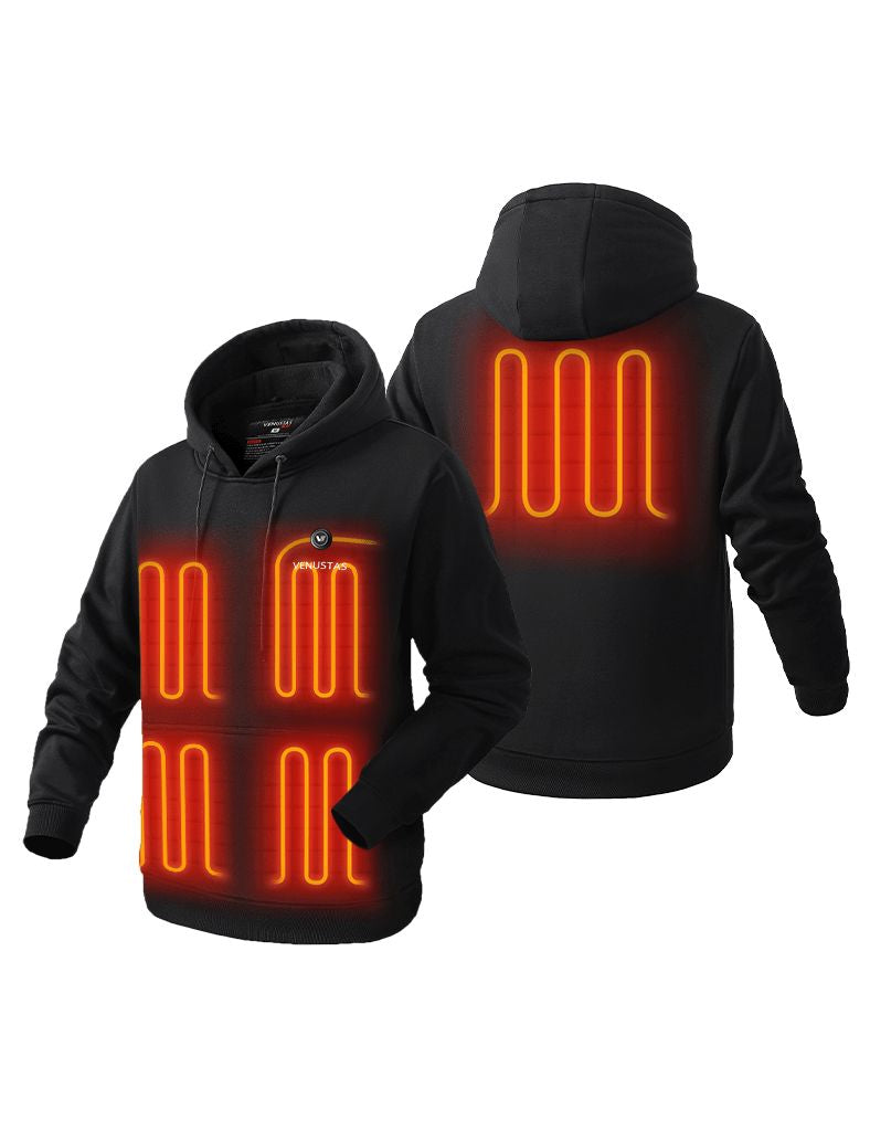 [Open Box] Pullover Heated Hoodie for Unisex with Heating Pockets 7.4V [XS,S,M,2XL]