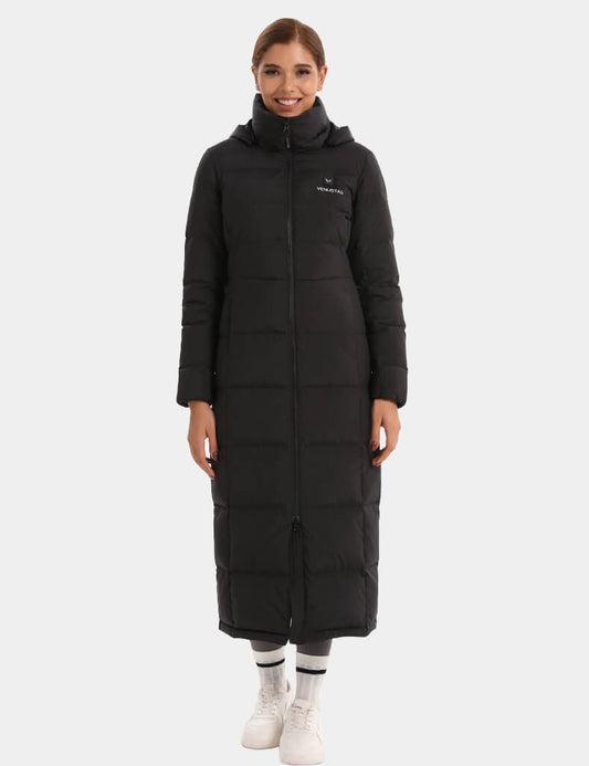 Women's Maxi Heated Recycled Down Jacket 7.4V