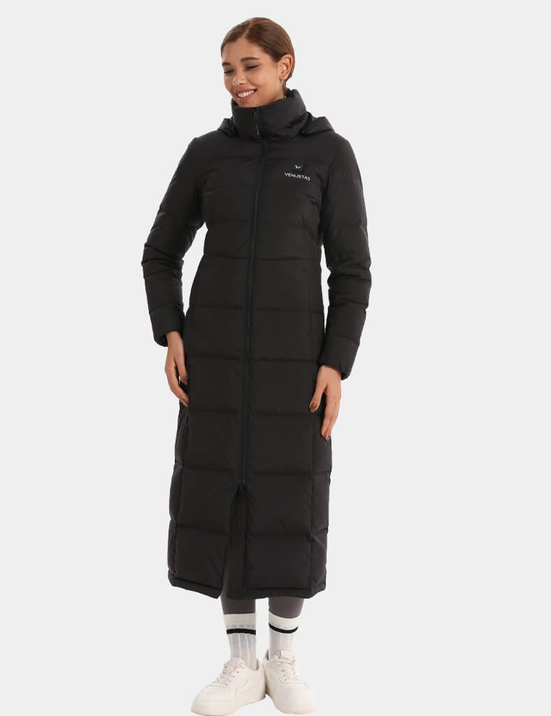 Women's Maxi Heated Recycled Down Jacket 7.4V