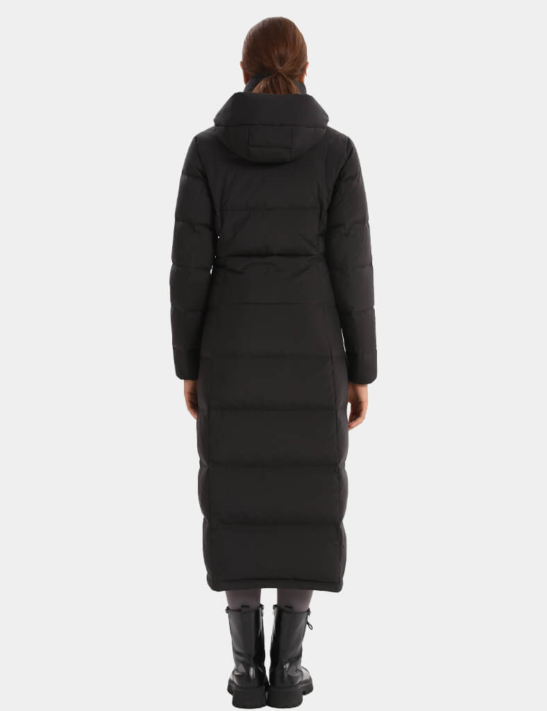 Women's Maxi Heated Recycled Down Jacket 7.4V