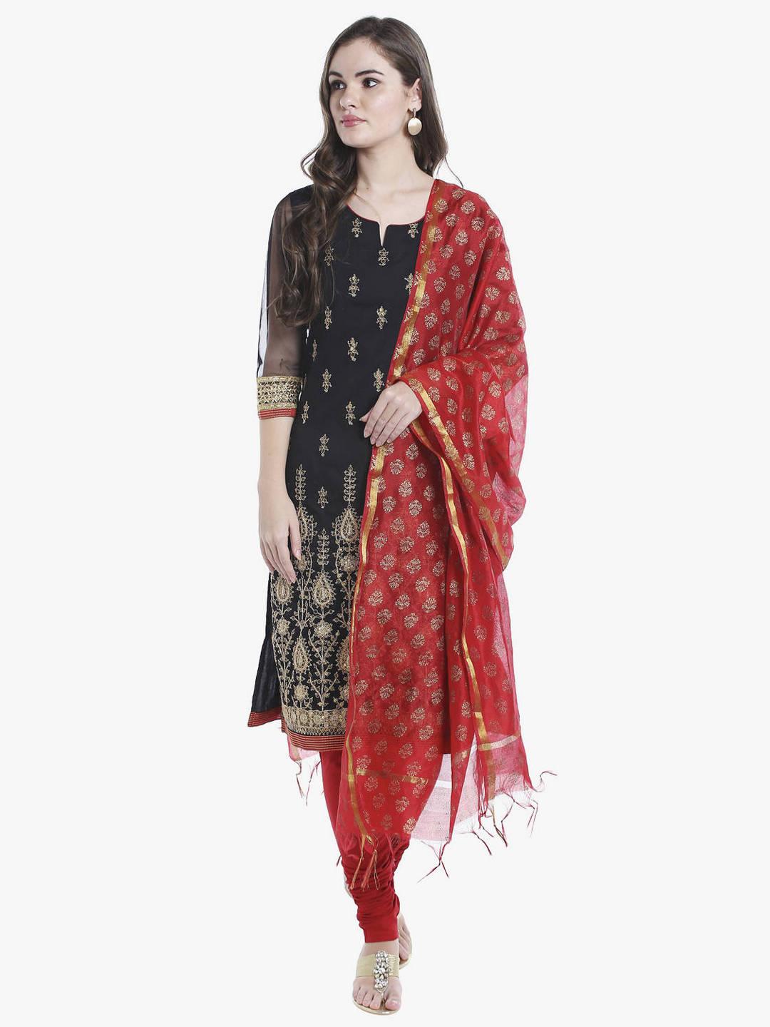 Sequin Embroidered Kurta & Dupatta Set