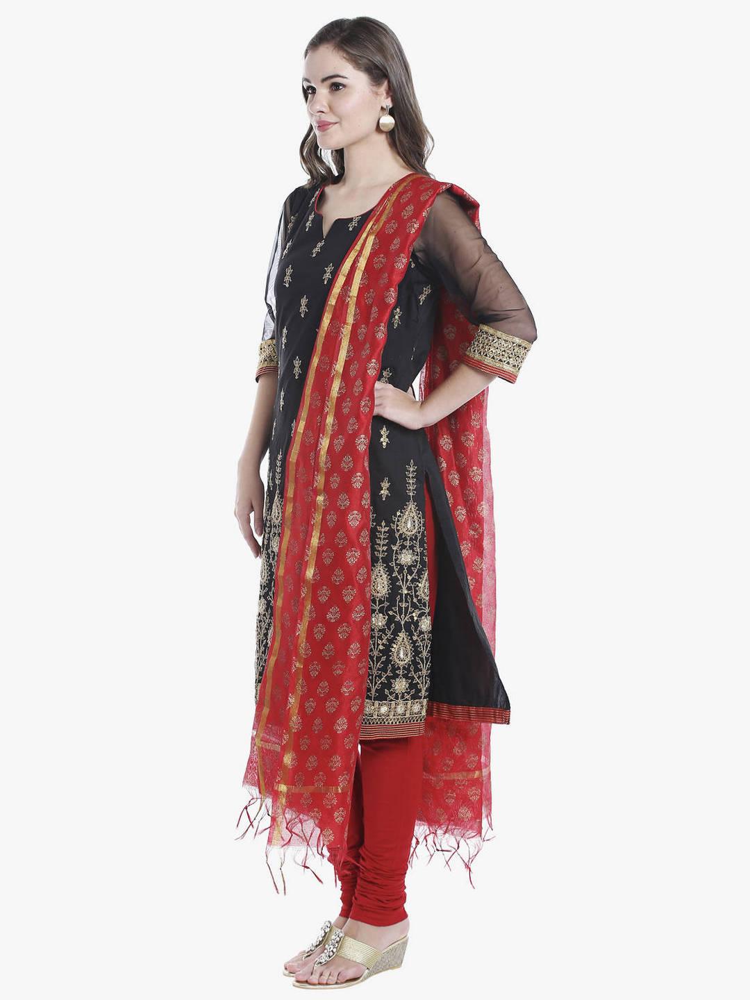 Sequin Embroidered Kurta & Dupatta Set