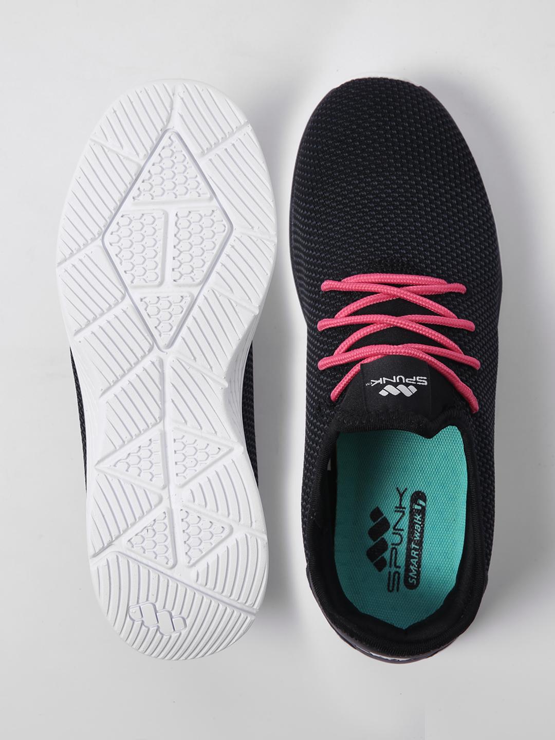 Spunk Knitted Lace-Up Sport Shoes