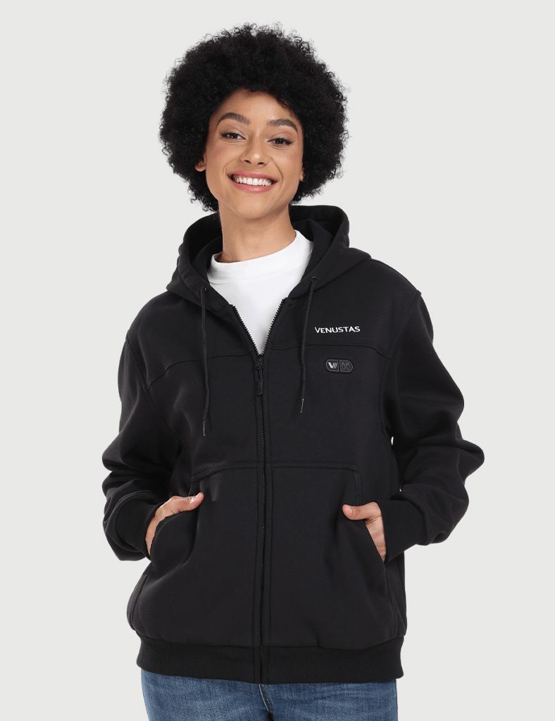 Unisex Dual Control Heated Fleece Hoodie 12V