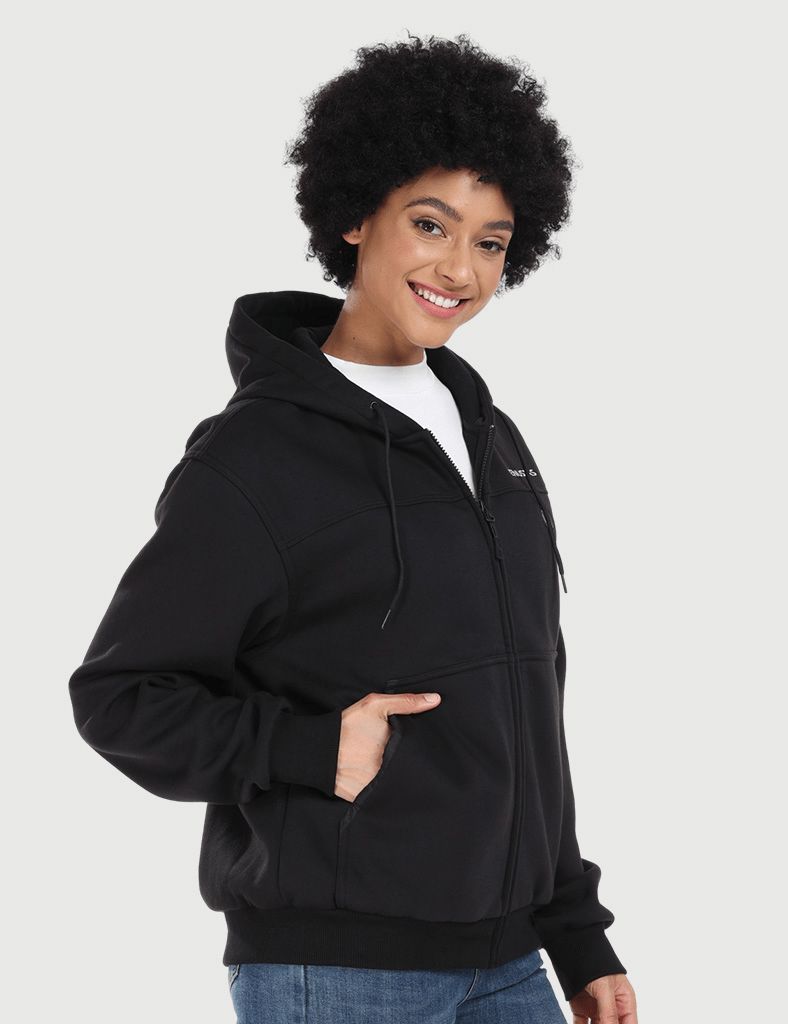 Unisex Dual Control Heated Fleece Hoodie 12V