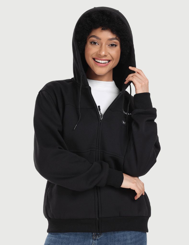 Unisex Dual Control Heated Fleece Hoodie 12V
