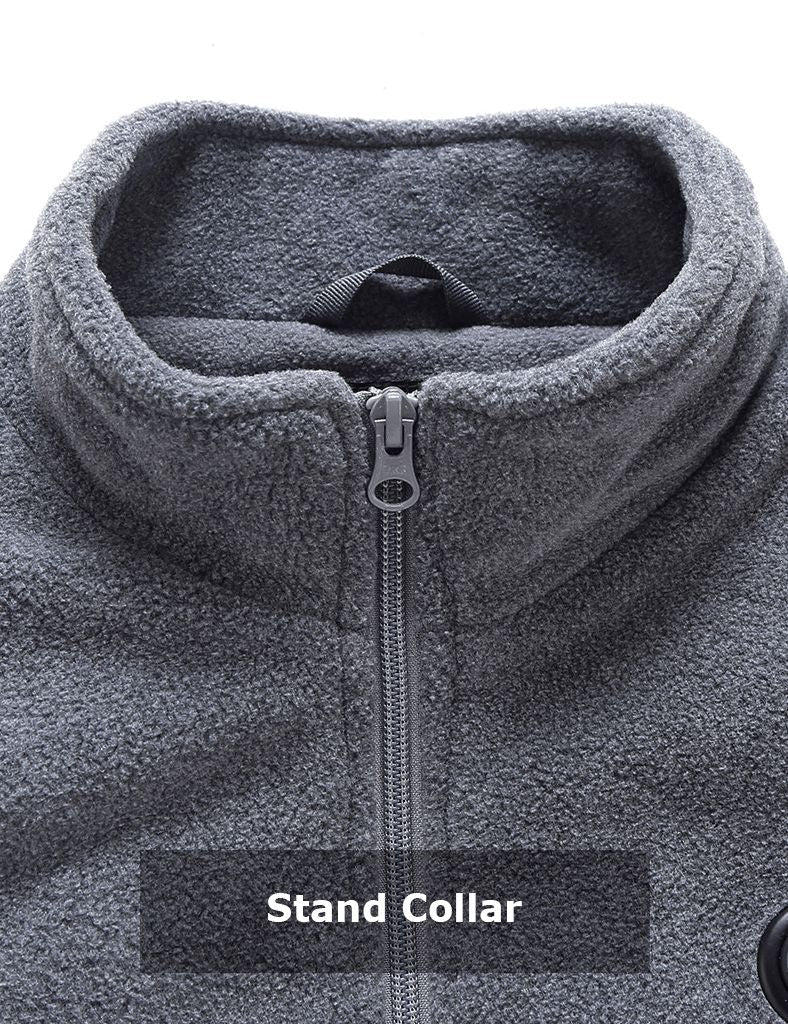 Zipper up Heated Fleece Jacket for Men 7.4V