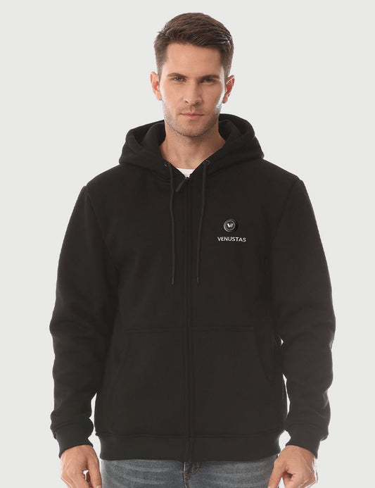 [Open Box] Zipper up Heated Hoodie for Unisex 7.4V [XS,S,M,2XL]