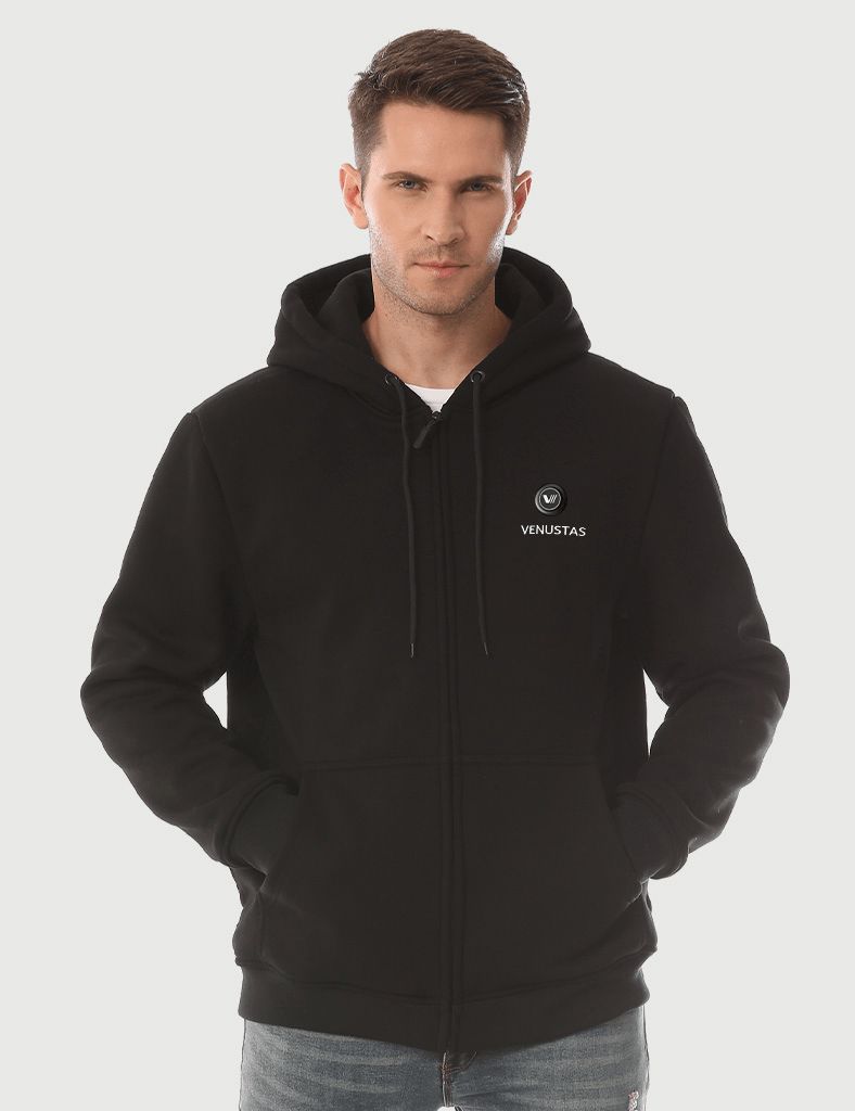 [Open Box] Zipper up Heated Hoodie for Unisex 7.4V [XS,S,M,2XL]